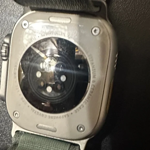 Apple Smartwatch with Olive Strap
